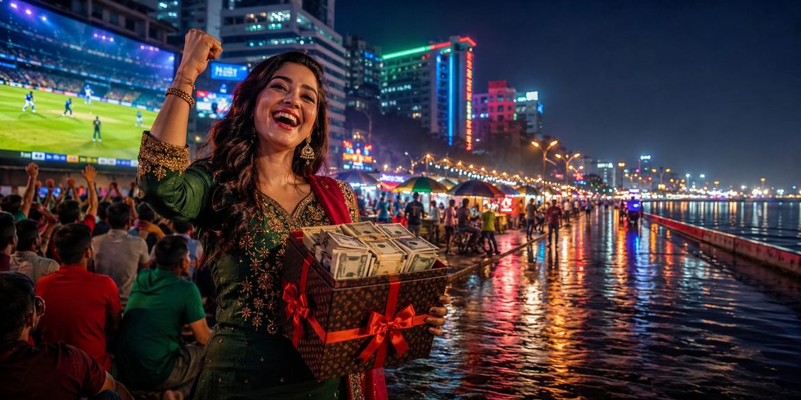 চট্টগ্রামের সমুদ্রসৈকতে ক্রিকেট বেটিং করছেন একজন খেলোয়াড়