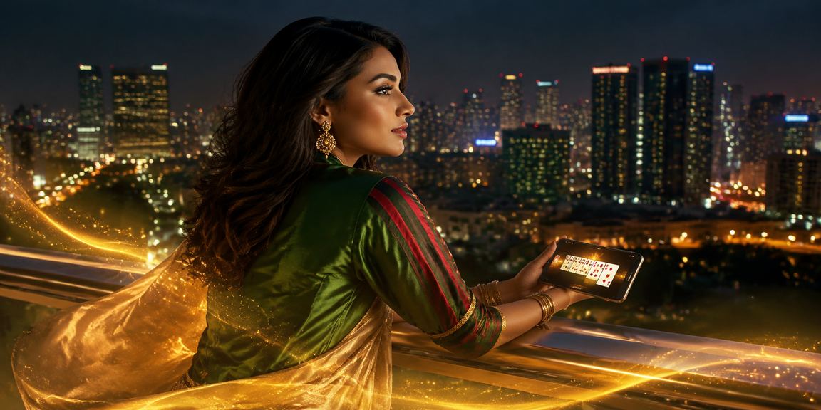 ঢাকায় শাড়ি পরা ব্যক্তি মোবাইলে গেম খেলছেন ও বেটিং করছেন