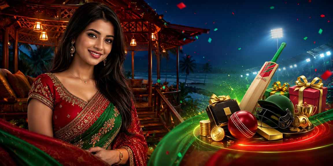 সেন্ট মার্টিনে লাল-সবুজ পোশাকে ক্রিকেট বেটিং উপভোগ করছেন একজন ব্যক্তি
